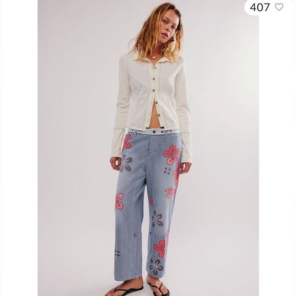 Free People We The Free Hot Tropics Cuffed
Harem Pants/ size 4 - Picture 1 of 13